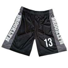 Men's Adult Sports Set: T-Shirt With Basketball Shorts - 黑色和灰色 - 查看 3