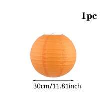 1/5 pièces Lanternes en papier blanches, oranges, bleues - Lanternes en papier rondes suspendues - Convient pour les mariages, les anniversaires, les enterrements de vie de jeune fille et les décorations de fête - Pour une utilisation intérieure et extérieure - Cadeau idéal pour les occasions de fête - Blanc - Voir 23