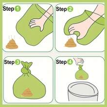 8卷/160个 - 加厚宠物垃圾袋，超厚狗屎袋