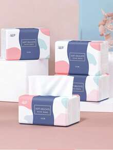 6pcs Toilet Paper 420 Large Pack Paper Towels Large Paper Towels 5-Ply Thick Facial Tissues Draw A Whole Box Of Toilet Paper Hand Towels Multi-Purpose Paper Towels, Napkins - Multicolor - View 4