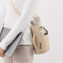 Women Shoulder Bags - [網格款]酒紅色(手機包+杯袋) - 查看 5