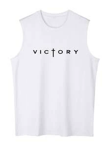 Plus Size Solid Color Crew Neck Sleeveless Minimalist Tank Top, Casual Everyday Wear - White - View 1