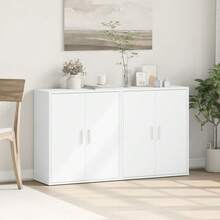 Küchenmöbel Sideboards 2 Stück Weiß 60x31x70 cm aus Mehrschichtholz Modernes Sideboard Vielfältige Verwendungsmöglichkeiten, Esszimmer/Küche