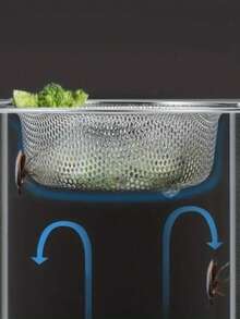 1pc/2pcs/3pcs/Stainless Steel Sink Strainer With Handle - Rust-Proof Mesh Filter For Kitchen And Bathroom Sinks, Stainless Steel Material, Easily Anti-Clogging, Perfect Drainage For Vegetables And Fruits, Kitchen Sink Strainer - Multicolor - View 7