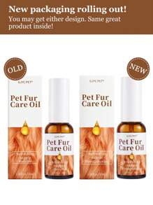 GJYC PET Pet Fur Care Oil - Detangles, Reduces Shedding - Adds Shine With Collagen & Natural Oils - Leave-In Conditioner For Dogs & Cats - 1.01 Fl. Oz