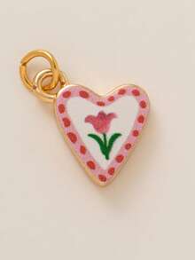 1件简约精致INS风草莓爱心DIY吊坠，18K镀金，抗氧化，适合送给妻子和母亲，可自由搭配 - 彩色 - 查看 20