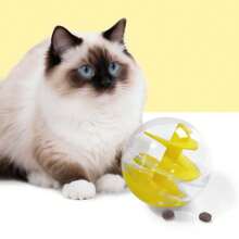 1 件红色塑料球形螺旋宠物喂食器玩具，猫咪互动玩具 - 彩色 - 查看 11