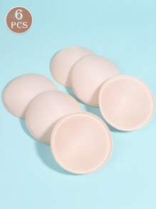 2/6/10 件女士圆形胸垫，无缝运动胸垫和多用途胸罩，舒适内衣衬垫，防止乳头突出，可重复使用胸罩配件适用于各种胸罩、连衣裙、吊带背心、运动服、瑜伽上衣、紧身衣 - 彩色 - 查看 10