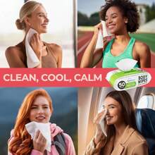 Body Wipes For Women, Extra Moist No Rinse Cleaning Bathing Wipes (2pk), 100 XL Shower Wipes + 8 Deodorizing Bath Wipes - 9"X12" Travel Size Essentials, Toiletries For Women Hygiene, After Gym Wipes,9085799