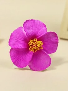 Hair Clips 1pc Faux Foam Plumeria Duck Clip Hair Clip, Nature Style Atmosphere, Suitable For Outdoor Photo Shooting Hair Accessories Elegant Claw Clips, School Stuff, College