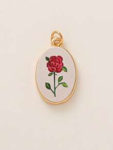 1pc Fashionable And Exquisite INS Cute And Simple Flower Strawberry Bow DIY Pendant, Plated With 18K Gold, Not Easy To Oxidize, Suitable For Wives And Mothers To Freely Match. - Multicolor - View 18