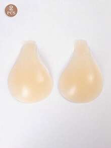 1 Pair Of "Lifting Spoon Style" Silicone Nipple Covers, Lifting & Supporting Design Silicone Breast Lift Pads - Women's Silicone Adhesive Bra Inserts, Suitable For Beachwear, Daily Wear, Evening Gowns, Wedding Dresses, And Other Women's Lingerie Accessories.A-E CUP