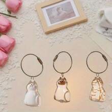 1/3/6pcs Cat Hair Storage Transparent Capsule, Cat Hair Collection Box, Charm Gashapon, Keychain Pendant, Pet Hair Storage Capsule