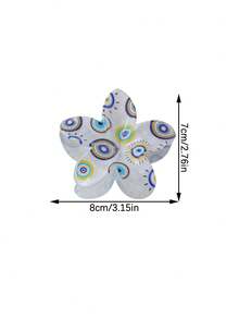 1 Stück/6 Stück Set mit witzigem Augen-Muster, Blumen-Dekor Haarclips, Damen Lässig Fashion interessante Haarspangen, Alltags Lässig Stil Haarzubehör elegante Spangen, Schulsachen, College