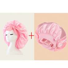 1/2pcs Luxurious Satin & Silk Bonnet For Sleeping - Adjustable Comfort Fit With Tie Band - Unisex Night Hair Protection For Men & Women