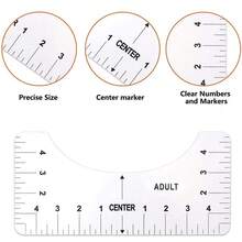 4pcs Tshirt Ruler Guide For Guiding T-Shirt PVC Alignment-T-Shirt Tool Set DIY Drawing Template Craft Tool Drafting Accessories - 4PCS - View 2