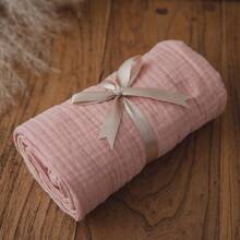 Male And Female Baby Gift Set, 6-Piece Baby Bath Gift, Gift Box Packaging, With Baby Blanket, Simple Safety Blanket (Two Colors For You To Choose From) - Thỏ Hồng - Xem 6