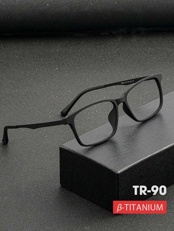 1 par de gafas unisex de montura pequeña ultraligera de aleación de titanio, estilo vintage de moda con lentes transparentes que bloquean la luz azul, adecuadas para uso diario para protegerse contra la radiación de computadoras y teléfonos