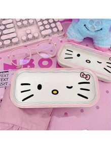 Estuche para gafas estilo anime de Hello Kitty "Encantador guardián" - Protección y almacenamiento de gafas adorable y de moda, opción de regalo perfecta para revelación de sexo, cumpleaños, bodas, fiestas, ideal para colegas, amigos y familiares, vuelta al cole
