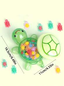 10/20 piezas de decoraciones de mini tortugas de mar que brillan en la oscuridad de colores aleatorios - Adorables adornos de resina de tortugas de mar para decorar pasteles, favores de fiesta de océano y manualidades de jardinería, regalos de cumpleaños y graduación - Multicolor - Ver 10