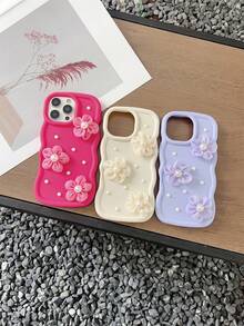 花形手机壳适用于三星 Galaxy S25、S24、S24Plus/S24+、S24Ultra、S24FE、S20、S21、S22、S23 可爱手机壳，适用于 11/11 Pro Max/12 Pro/12 Pro Max/13/13 Pro Max/14/14 Pro/14 Pro/15 Pro Max/16 Pro Max iPhone16E 硅胶手机壳防水防震防摔防刮 - 紫色 - 查看 6