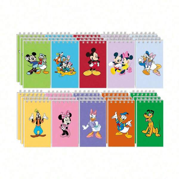 12 Stück Disney Cartoon Spiralhefte, Mickey Minnie Notizblöcke, Schulplaner Hefte, Taschenhefte, Hefte, Studententagebücher, Lieblingsgeschenke zum Geburtstag für Studenten, Skizzenbücher, Notizblöcke, Schulmaterial, Studentenpreise, Schulmaterial für den Schulanfang, erhältlich in 4/5/6/8/10/12 Stück