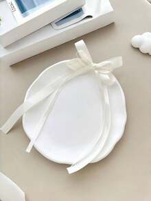 1/2pcs Set Girls' Minimalist Sexy Satin Long Ribbon Bow Hair Clips, Sweet Ballet Style Twin Ponytail Hair Pins, Suitable For Daily, Party And Outfit Atmosphere Hair Accessories - Multicolor - View 9