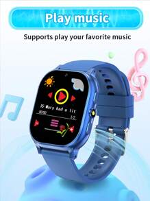 ERUN 31 Games Smart Children's Watch HD Full Touch Screen Outdoor Flashlight Alarm Clock Audiobook Recording Video Pedometer Calculator Music DIY Wallpaper Photography Children's Day, Ay, Boy/Girl Birthday Gift