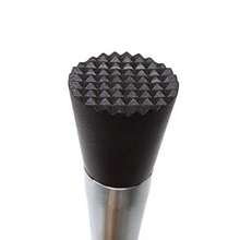 Honbay 1PCS Stainless Steel Cocktail Muddler Drink Muddler Bartender Tool Grooved Nylon Head Pestle For Bartending 8inch