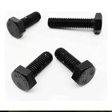 4 piezas de tornillos de montaje M8-25 mm, también adecuados para muchas industrias como la construcción. - Negro - Ver 5