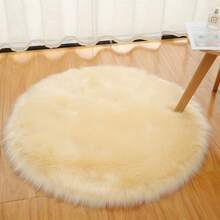 Round White Plush Photography Backdrop, Fuzzy Carpet-Style Round Area Rug For Nail Art Display, Living Room, Bedroom, European Style, Nordid Style,Nail Supplies,Nail Tools,Nail Art Tools,Back To School,Nails,Nail Tools For Press On Nails