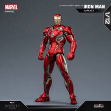 Serie Disney Marvel Superhéroe Iron Man Mk45 1:12 Modelo Ensamblable de Juguetes, Ornamento de Escritorio Creativo Ensamblable, Se Puede Usar Como Decoración de Habitación Regalo