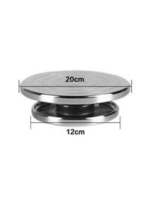 1件陶瓷陶艺旋转工具，双面铝合金陶土雕塑平台