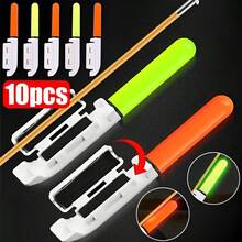 夜钓竿尖灯套装、夜钓指示灯、LED 荧光棒、智能变色咬钩报警器、CR425 浮漂锂电池（不可充电）、夜钓必备配件