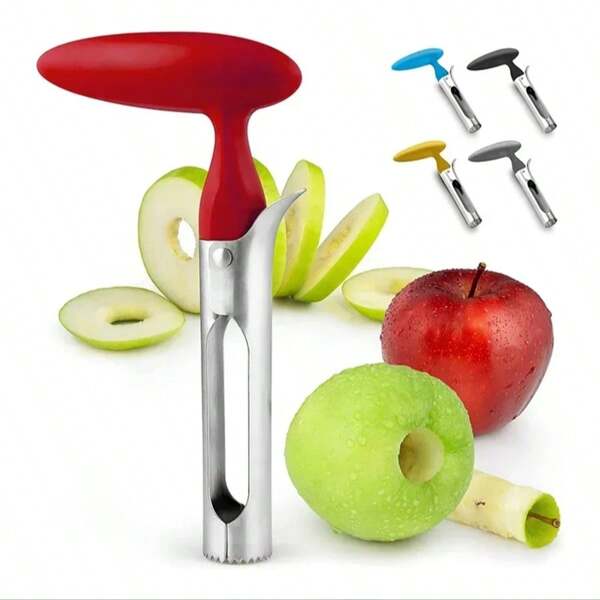 Rimuovetore di corner di mele premium, tool in acciaio inossidabile a forma di di mela, tritatutto per frutta, seminatrice, affettatrice Kn, accessori per la cucina