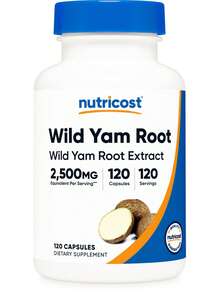 Nutricost Wild Yam Root (2,500mg Equivalent) 120 Capsules - Vegan Wild Yam Root Extract Supplement, Gluten-Free, GMO-Free, 120 Servings | Wild Yam Root Supplement, Herbal Extract, Vegan Capsules, Non-GMO, Gluten Free, Premium Quality - 其他 - 查看 1