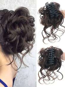 Eleganter lockiger Dutt für Frauen, modischer Volumen-Haarpuff, verlängerter Dutt, schlabbriger Stil Clip Stil Blütenknospe Kopf, natürlich flauschiger Haarbeutel für Frauen mit langem Bart, Perücken-Set, Pferdeschwanz-Perücken-Ring Haarclip - einfach in den Dutt zu clippen, sofort volleres Aussehen Haarzubehör, für Frauen, Herbst, Reisen, Haarstyling-Tools, Accessoires für Frauen, Haarsachen, Herbst, Haare, Haarschmuck, Haarschmuck für Frauen, Reisen, Haaraccessoire, Haarschmuck für Frauen, Haarstyling-Tools, Sachen, Schönheitszubehör