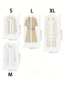 Túi chống bụi cho quần áo, túi đựng bụi, túi treo chống bụi trong suốt dùng trong gia đình, túi chống bụi cho quần áo và vest có thể giặt được. - Nhiều màu - Xem 10