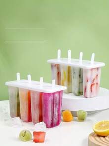 50 Stück Eisstiele, große & kleine Eisformen, Sommereislutscher-Formen für den Hausgebrauch, Eiswürfelbereiter, Eislutscher-Formen, DIY Eislutscher-Boxen, essentiell für Sommerkühlung, Halloween- und Weihnachtsparty-Zubehör