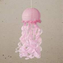 Hanging Jellyfish Paper Lanterns Under The Sea Decorations For Birthday Baby Shower Ocean Themed Party Supplies - 粉色 - 查看 4