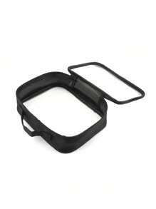 Sac de maquillage transparent avec fermeture éclair, sac cosmétique en PVC transparent, organisateur de voyage portable et imperméable