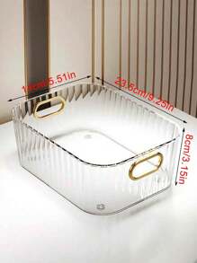 1-3 件透明亚克力收纳盒，豪华桌面收纳盒，适用于化妆品、彩妆、护肤品、零食和家庭必需品，多用途透明收纳盒，适用于浴室、厨房和卧室