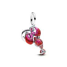 MIHUA 1 Pieza Colgante de Trébol de Cuatro Hojas con Diamante de Laboratorio en Forma de Corazón, Cuentas Colgantes Aptas para Pulsera de Serpiente Original, Collar, Cuentas para Hacer Joyas DIY, Regalo de Joyería para Mujer, Hija - Multicolor - Ver 17