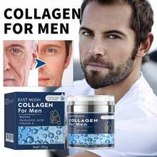 50/100g Men's Retinol Face Cream Collagen Wrinkle Remover Anti-Aging Fade Fine Lines Firming Lifting Soften Repair Skin Deeply Moisturizing Tighten Skin Care - Blue - View 4