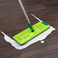Versatile Rinse N Wring Flat Mop System With Microfiber Pad Dual Chamber Bucket Efficient Cleaning Tool Hard Surfaces - Nhiều màu - Xem 9