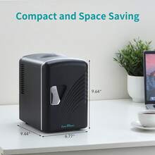iceBlue 4L Portable Mini Fridge - Skincare Fridge With Heating And Refrigeration Functions That Can Hold Up To Six 12-Ounce Cans - Xem 4