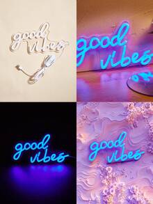 1 Miếng Đàn tăng dung Lá thư Đèn LED Neon Trang trí tường Đèn ngủ Đối với Nhà  Phòng ngủ , Ngày lễ Lễ cưới Buổi tiệc Đồ trang trí - trắng - Xem 8