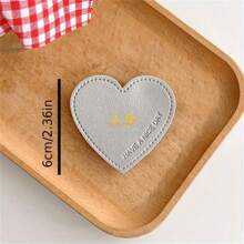 Personlig anpassad namn hjärtformad Griptok telefonhållare fingerringhållare stativstöd kompatibel med Apple vikbar sockelfäste - Multifärgad - Visa 5