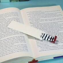 1pc Creative 3D Shaped Bookmark, Made Of PVC Material, Fun & Cute Bookmark With English Text, Allows Self-Design, DIY Accessory For Readers & Book Lovers, Book Decor, Book Stand Gifts Birthday Graduation - Multicolor - View 8