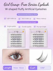 36 件 0.07 毫米厚度 C 卷 (9-13 毫米) 无胶假睫毛，角色扮演卡通可爱睫毛延长，大猫眼风格，自然柔软，舒适，适合初学者，返校